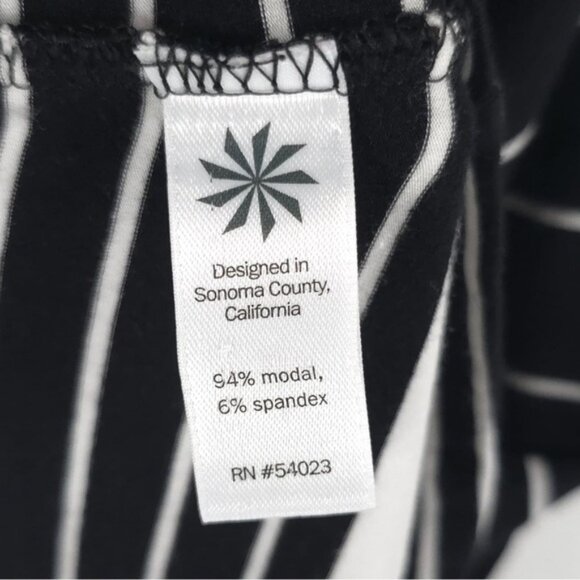 ATHLETA Santorini Striped VNeck Sleeveless Tank Mini Dress Modal/Spandex Size SP - Picture 8 of 9